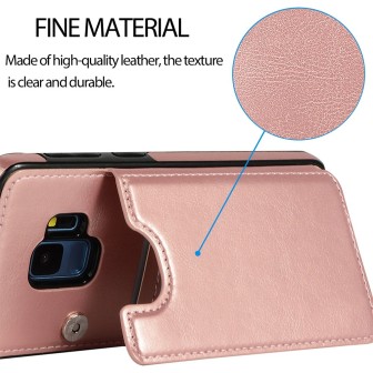 Samsung Galaxy S9 Leather Wallet Flip Diary Case Cover - Black
