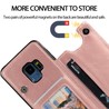 Samsung Galaxy S9 Leather Wallet Flip Diary Case Cover - Black