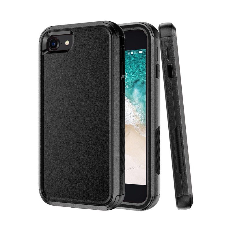 iPhone 7 Heavy-Duty Armor Case Cover - Black | Australia