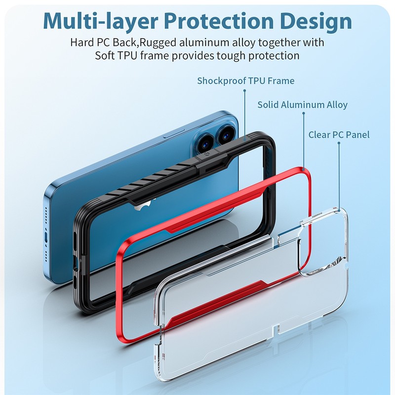 iPhone 13 Pro Max Shockproof Rugged Case Cover - Rose Gold | Australia