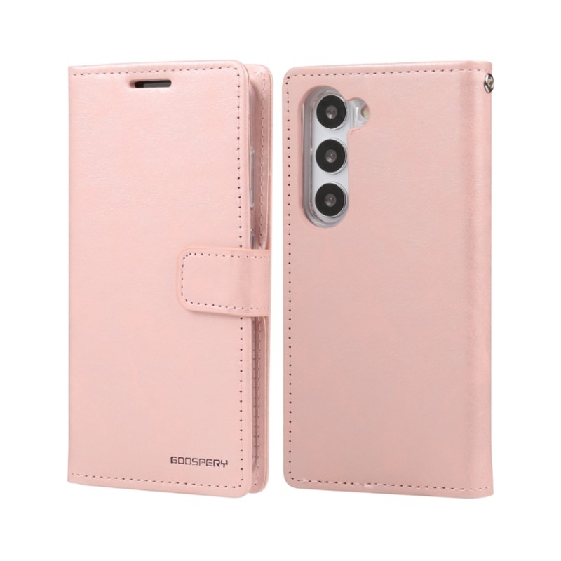 Samsung Galaxy S23 Leather Wallet Flip Diary Case Cover - Gold