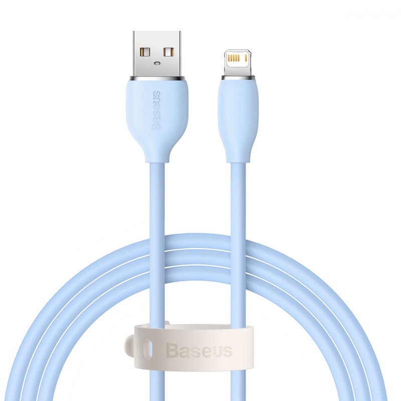 Jelly Liquid Silica Gel Fast Charging Data Cable USB to iP 2.4A 1.2m