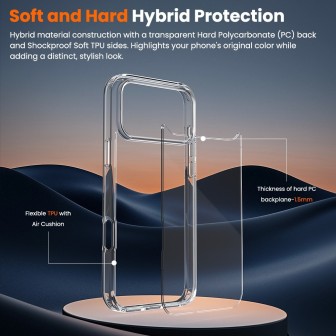 iPhone 17 Pro Max Clear Anti-Fall Shockproof Case Cover | Free Shipping AU