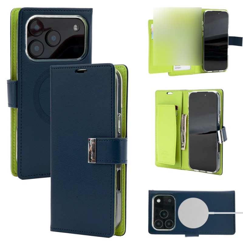 iPhone 17 Pro Max MagSafe Compatible Leather Wallet Flip Diary | Free Shipping AU