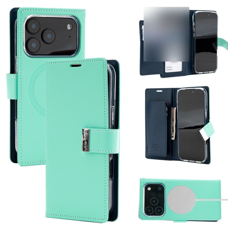 iPhone 17 Pro Max MagSafe Compatible Leather Wallet Flip Diary | Free Shipping AU
