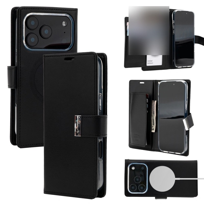 iPhone 17 Pro Max MagSafe Compatible Leather Wallet Flip Diary | Free Shipping AU