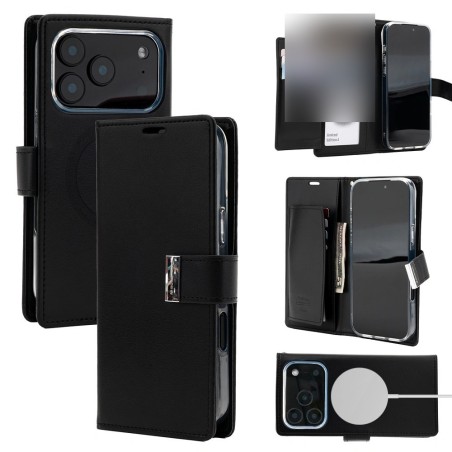 iPhone 17 Pro Max MagSafe Compatible Leather Wallet Flip Diary | Free Shipping AU