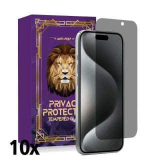 iPhone 17 Air Privacy Anti-Spy Tempered Glass Screen Protector - 10 Pa