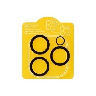 iPhone 16 Pro/16 Pro Max/14 Pro/14 Pro Max Black Edge Camera Lens Protector