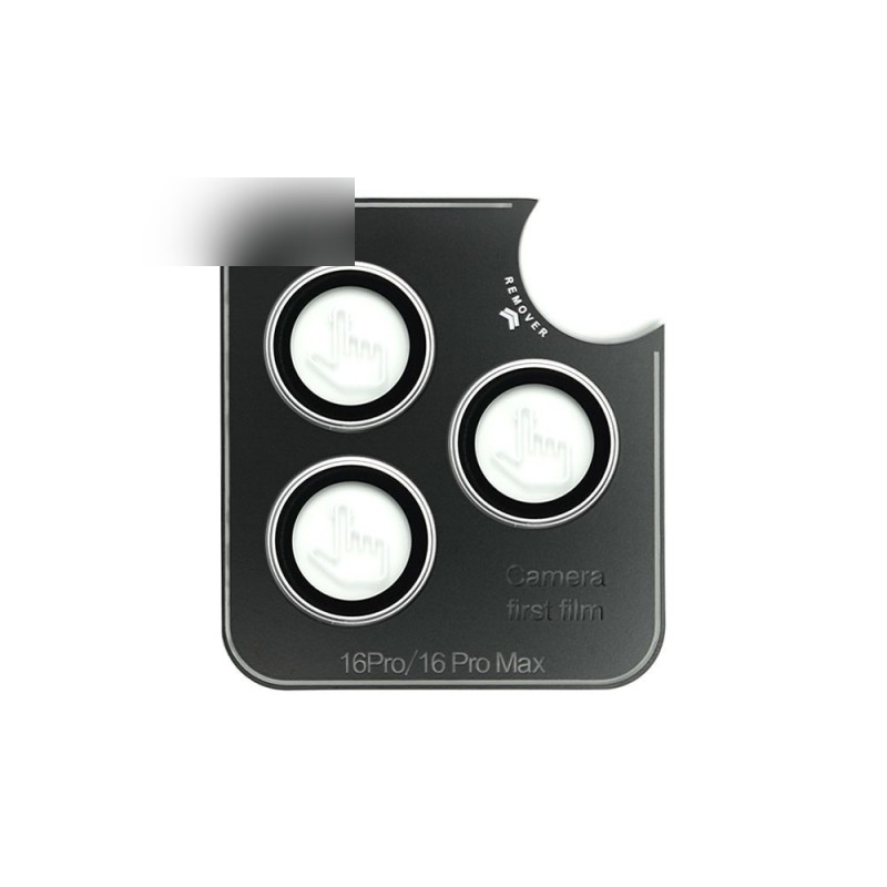 iPhone 16 Pro / 16 Pro Max / 14 Pro / 14 Pro Max Metal Ring Camera Lens - Silver