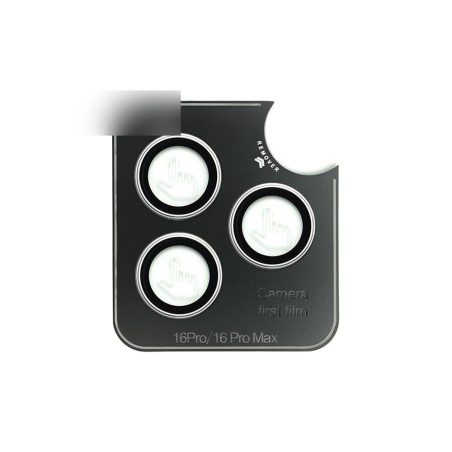 iPhone 16 Pro / 16 Pro Max / 14 Pro / 14 Pro Max Metal Ring Camera Lens - Silver