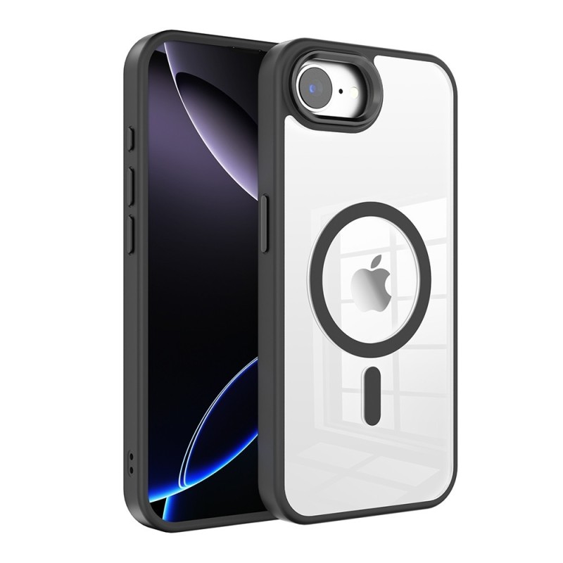 iPhone 17 Air Clear with Metal Camera Frame Case Cover - Grey