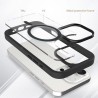 iPhone 17 Air Clear with Metal Camera Frame Case Cover - Blue