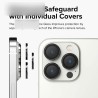 iPhone 15 Pro / 15 Pro Max HD Clear Camera Lens Protector - Graphite
