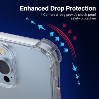 iPhone 15 Pro Max Crystal Clear Hybrid Shockproof Case Cover