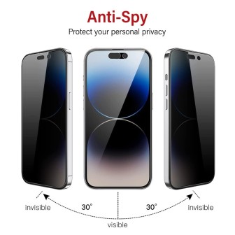 iPhone 14 Pro Max Privacy Anti-Spy Tempered Glass Screen Protector