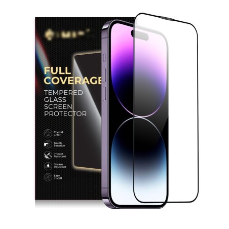 iPhone 14 Pro Max Full Coverage Tempered Glass Screen Protector
