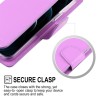 iPhone 13 Pro Max Leather Wallet Flip Diary Case Cover - Hot Pink