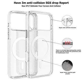 iPhone 17 Dual-Colour Clear Shockproof Case Cover - Navy | Australia