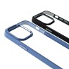 iPhone 13 Pro Max Clear with Metal Camera Frame Case Cover - Black