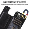 iPhone 15 Pro Max Leather Wallet Flip Diary Case Cover - Brown