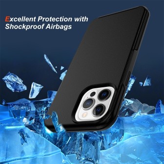 iPhone 14 Pro Max Hybrid Shockproof Case Cover - Transparent
