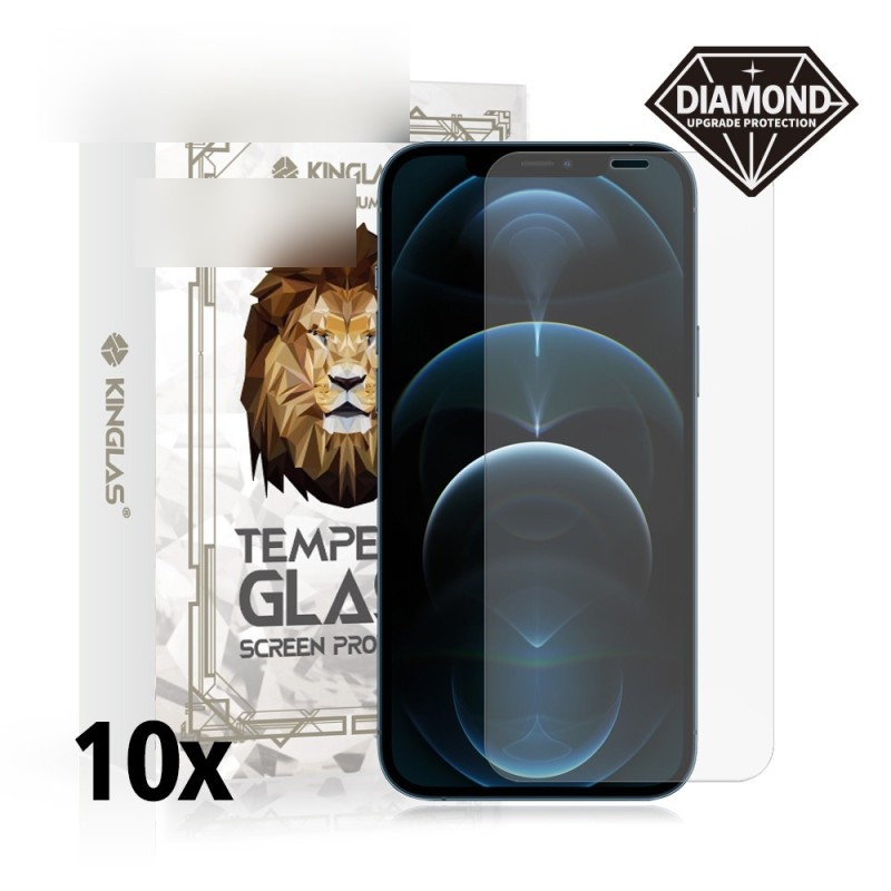 iPhone 12 Pro Max Tempered Glass Screen Protector - 10 Pack