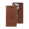 iPhone 16 Pro Leather Wallet Flip Diary Case Cover - Brown | Australia