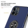 iPhone 12 Pro Max Shockproof with Ring Holder Stand Case Cover - Black