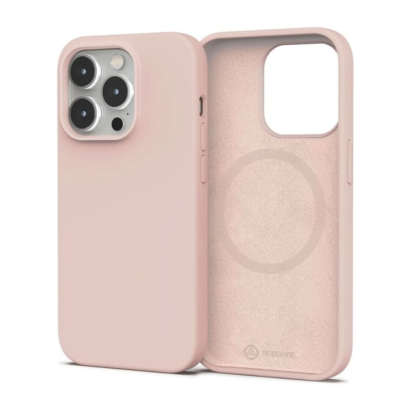 iPhone 15 Pro Max MagSafe Compatible Liquid Silicone Case Cover - Pink