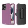 iPhone 12 Pro Max / 13 Pro Max Rugged Armor Belt Clip Holster Case Cov