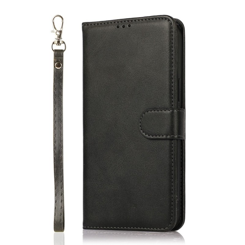 iPhone 13 Pro Max Leather Wallet Flip Diary Case Cover - Black