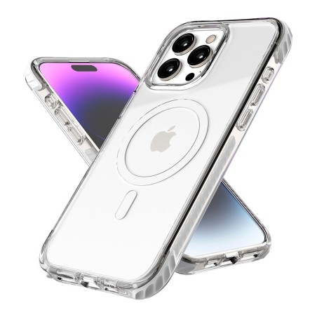 iPhone 15 Pro Max Ultimate Impact Clear Case Cover - Clear White