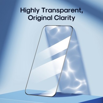 iPhone 15 Plus / 16 Plus Full Coverage Tempered Glass Screen Protector