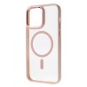 iPhone 14 Pro Max Clear with Metal Camera Frame Case Cover - Pink | Australia