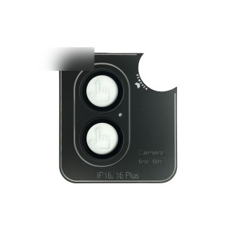 iPhone 16 / 16 Plus Metal Ring Camera Lens Protector - Black