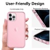 iPhone 12 Pro Max Slim Shockproof Clear Case Cover - Pink | Australia
