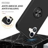 iPhone 16 Plus Shockproof with Ring Holder Stand Case Cover - Navy