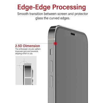 iPhone 15 / 15 Pro / 16 Privacy Anti-Spy Tempered Glass Screen Protect