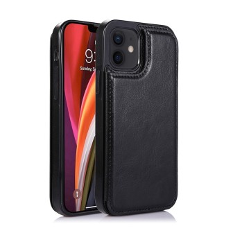 iPhone 12 Pro Max Leather Wallet Flip Diary Case Cover - Red