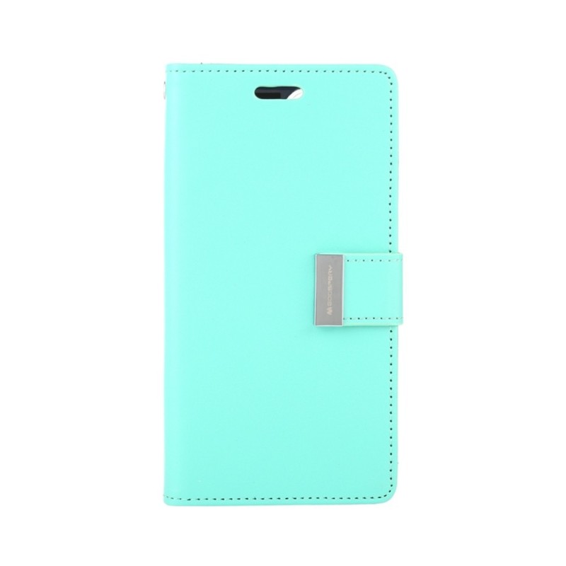 iPhone 16 Plus Leather Wallet Flip Diary Case Cover - Mint | Australia
