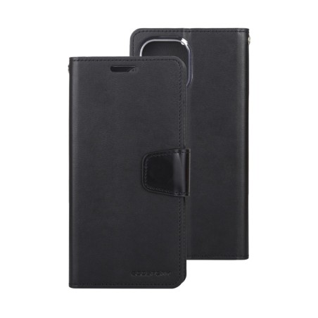 iPhone 13 Pro Leather Wallet Flip Diary Case Cover - Black | Australia