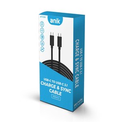 Anik AT1218 3A USB Type-C to USB Type-C 3.1... | RepairMart