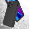 iPhone 12 Pro Max Rugged Armor Belt Clip Holster Case Cover - Navy