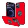 iPhone 13 Pro Shockproof with Ring Holder Stand Case Cover - Red