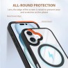 iPhone 16 Plus Clear with Metal Camera Frame Case Cover - Pink