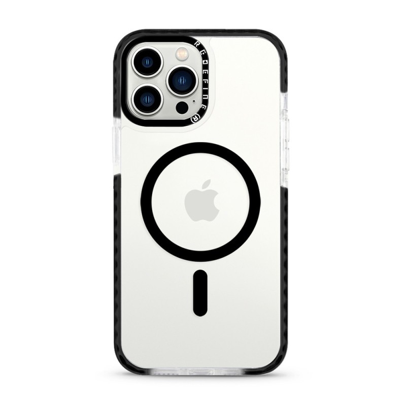 iPhone 12 Pro Max Slim Shockproof Clear Case Cover - Black | Australia