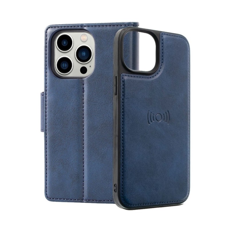 iPhone 16 Plus 2-in-1 Detachable Magnetic Flip Leather Wallet Case Cov