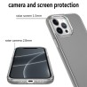 iPhone 15 Pro Slim Shockproof Clear Case Cover - Clear Pink