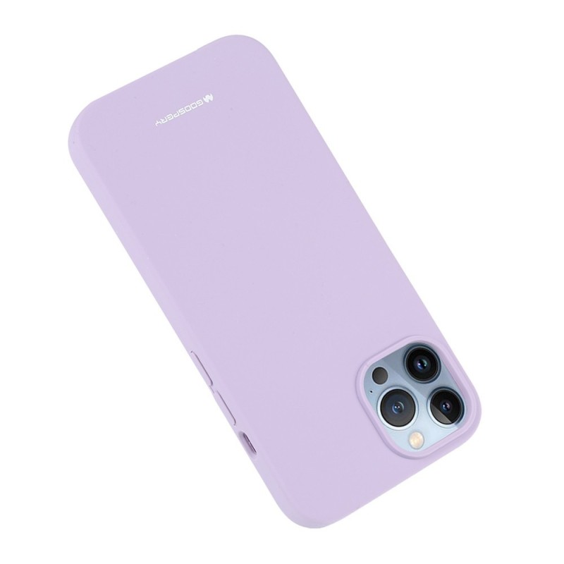 iPhone 15 Pro Soft Silicone Case Cover - Lavender Grey | Australia